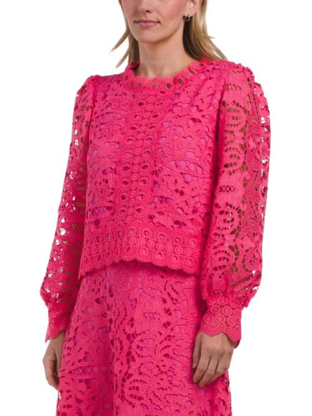 DALIA MACPHEE Lace Top - Picture 1 of 6